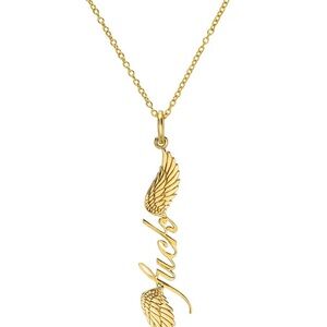 Gold Wing Pendant Necklace
